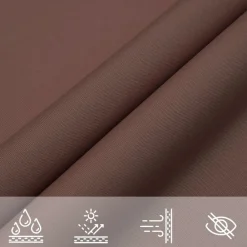vidaXL Toldo de vela rectangular tela Oxford marrón 2x2,5 m Marrón Hot