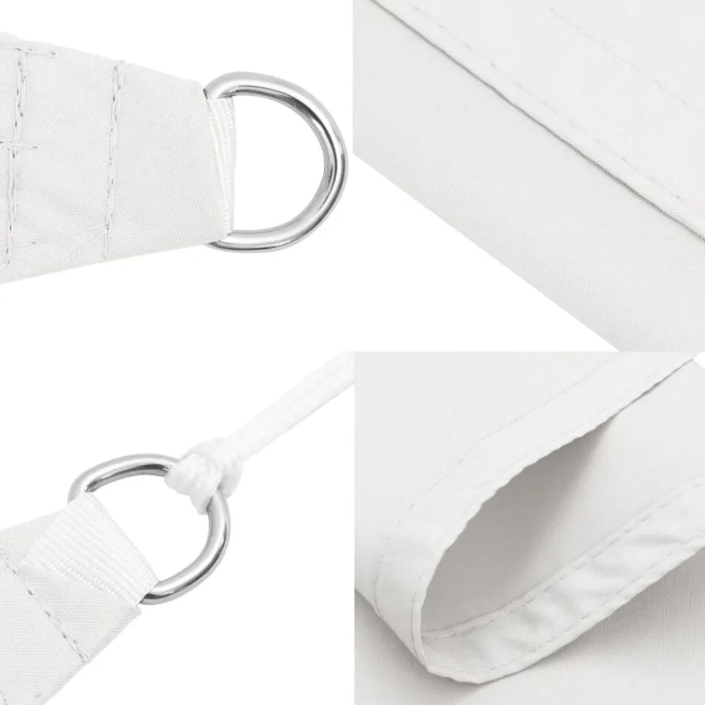 vidaXL Toldo de vela rectangular tela Oxford 2x2,5 m Blanco