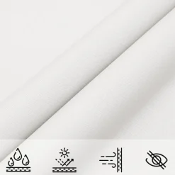 vidaXL Toldo de vela rectangular tela Oxford 2x2,5 m Blanco