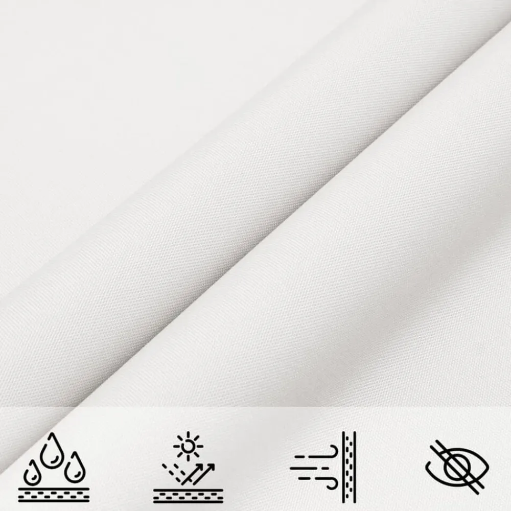 vidaXL Toldo de vela rectangular tela Oxford 2x2,5 m Blanco