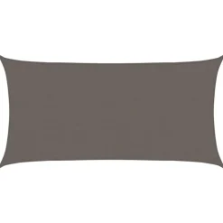 vidaXL Jardín-Toldo de vela rectangular 2x4 m HDPE gris