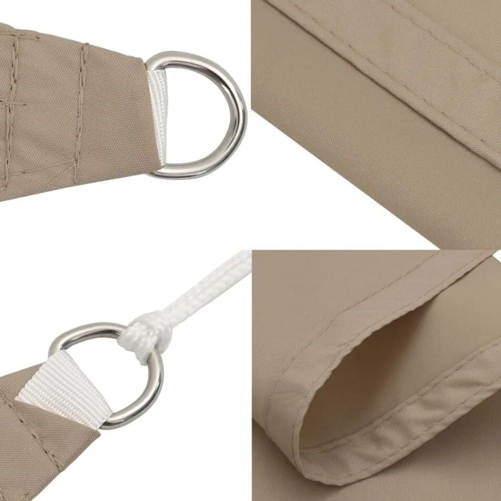 vidaXL Toldo de vela triangular tela Oxford gris taupe 2,5x2,5x3,5 m Topo Best
