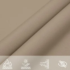 vidaXL Toldo de vela triangular tela Oxford gris taupe 2,5x2,5x3,5 m Topo Best