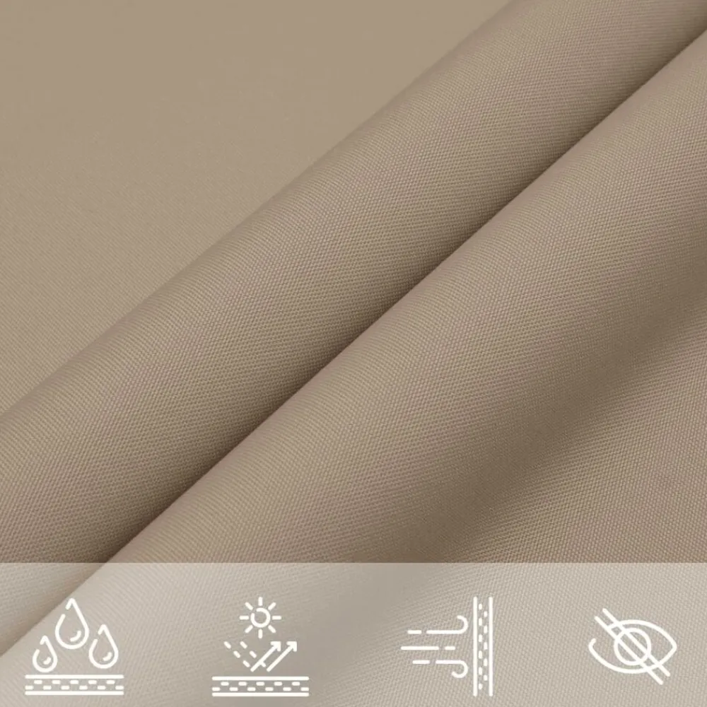 vidaXL Toldo de vela triangular tela Oxford gris taupe 2,5x2,5x3,5 m Topo Best