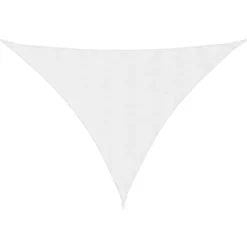 vidaXL Toldo de vela triangular tela Oxford 2,5x2,5x3,5 m Blanco Discount