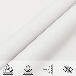 vidaXL Toldo de vela triangular tela Oxford 2,5x2,5x3,5 m Blanco Discount