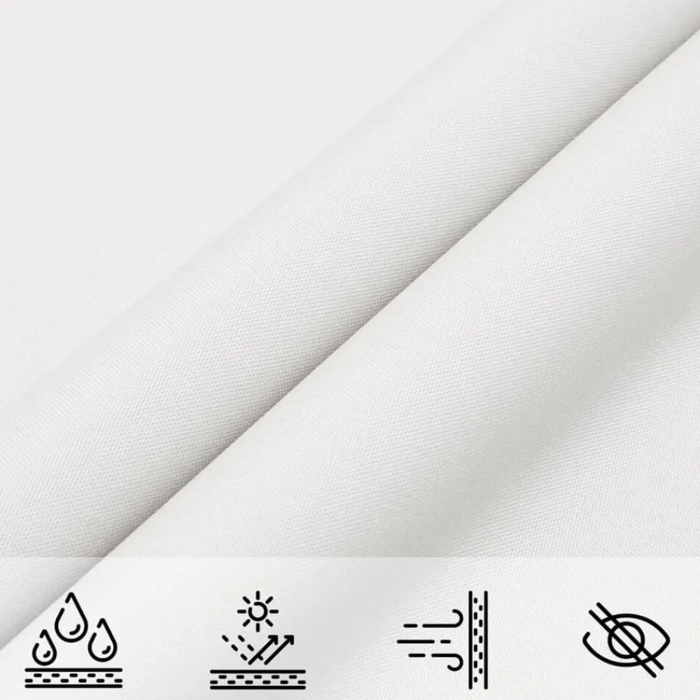 vidaXL Toldo de vela triangular tela Oxford 2,5x2,5x3,5 m Blanco Discount