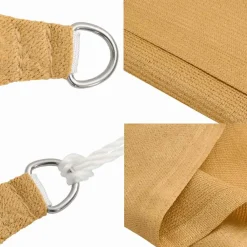 vidaXL Jardín-Toldo de vela triangular HDPE 160 g/m² 2,5x2,5x3,5 m