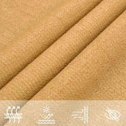 vidaXL Jardín-Toldo de vela triangular HDPE 160 g/m² 2,5x2,5x3,5 m