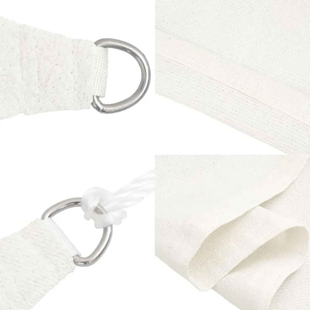 vidaXL Toldo de vela triangular HDPE 3,6x3,6x3,6 m Blanco