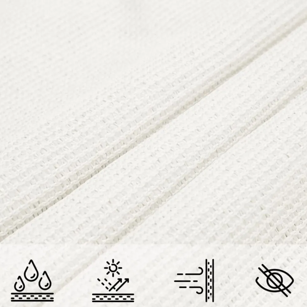 vidaXL Toldo de vela triangular HDPE 3,6x3,6x3,6 m Blanco