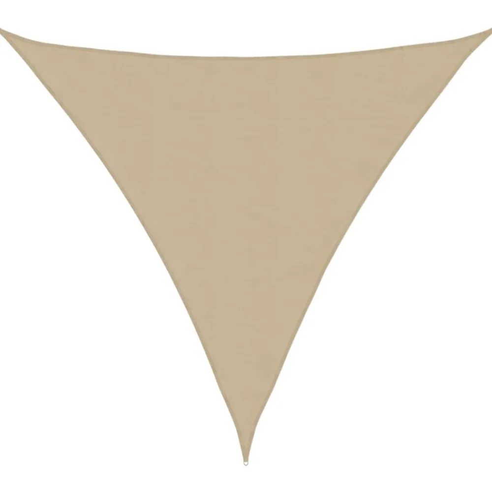 vidaXL Toldo de vela triangular tela Oxford 3,6x3,6x3,6 m Beige Hot