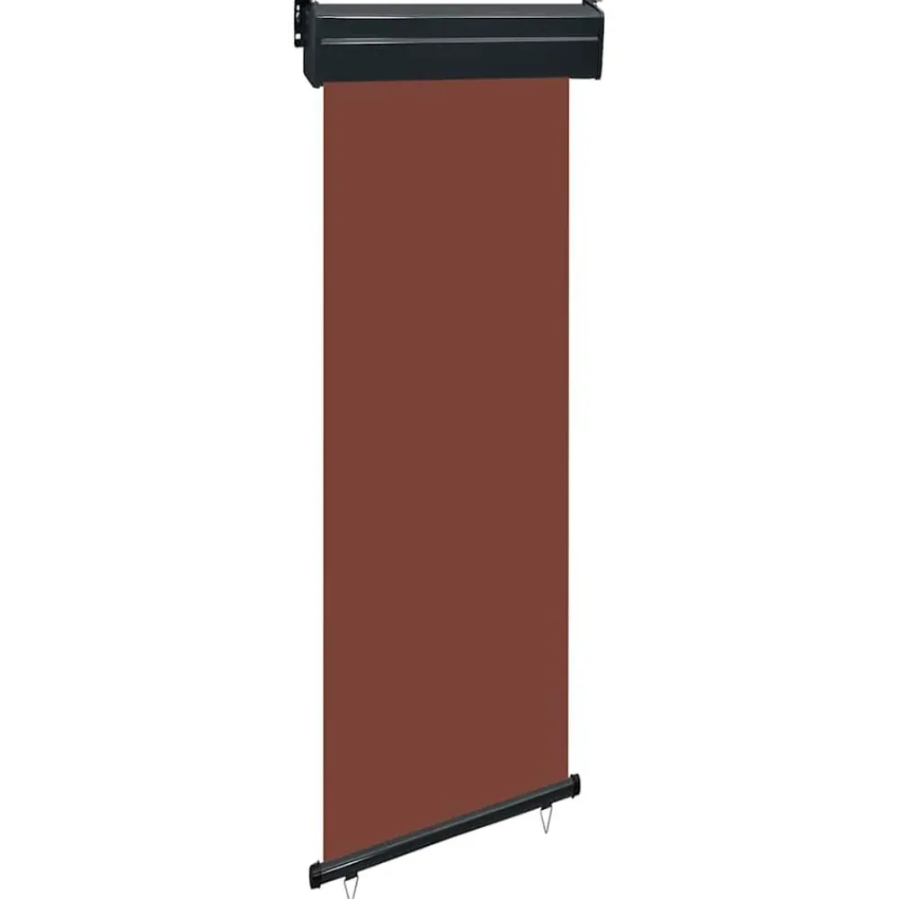 vidaXL Jardín-Toldo lateral de balcón marrón 65x250 cm