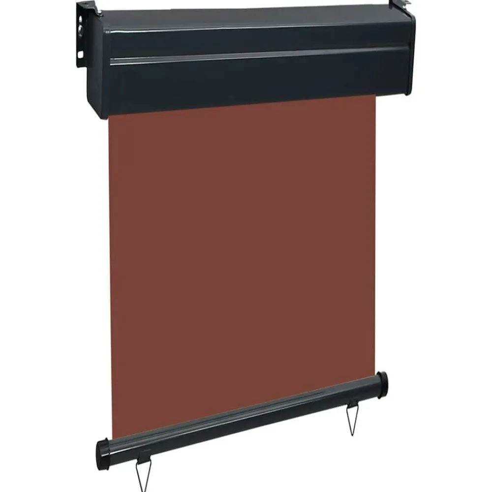 vidaXL Jardín-Toldo lateral de balcón marrón 65x250 cm