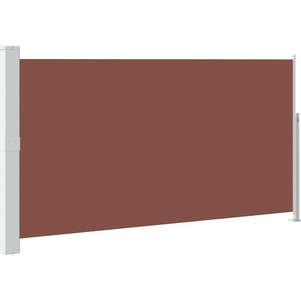 vidaXL Jardín-Toldo lateral de jardín o terraza marrón 160x300 cm