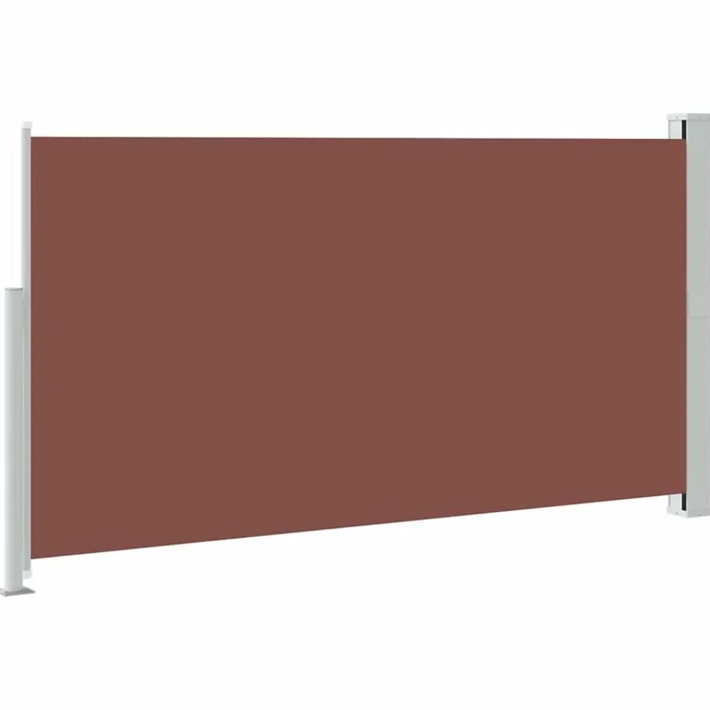 vidaXL Jardín-Toldo lateral de jardín o terraza marrón 160x300 cm