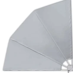vidaXL Toldo lateral plegable de balcón 210x210 cm Gris Hot