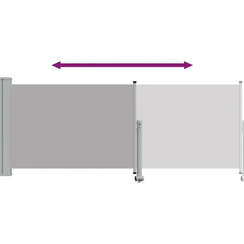 vidaXL Jardín-Toldo lateral retráctil para patio 100x300 cm