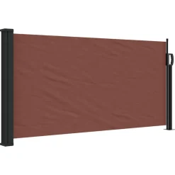 vidaXL Jardín-Toldo lateral retráctil marrón 100x300 cm