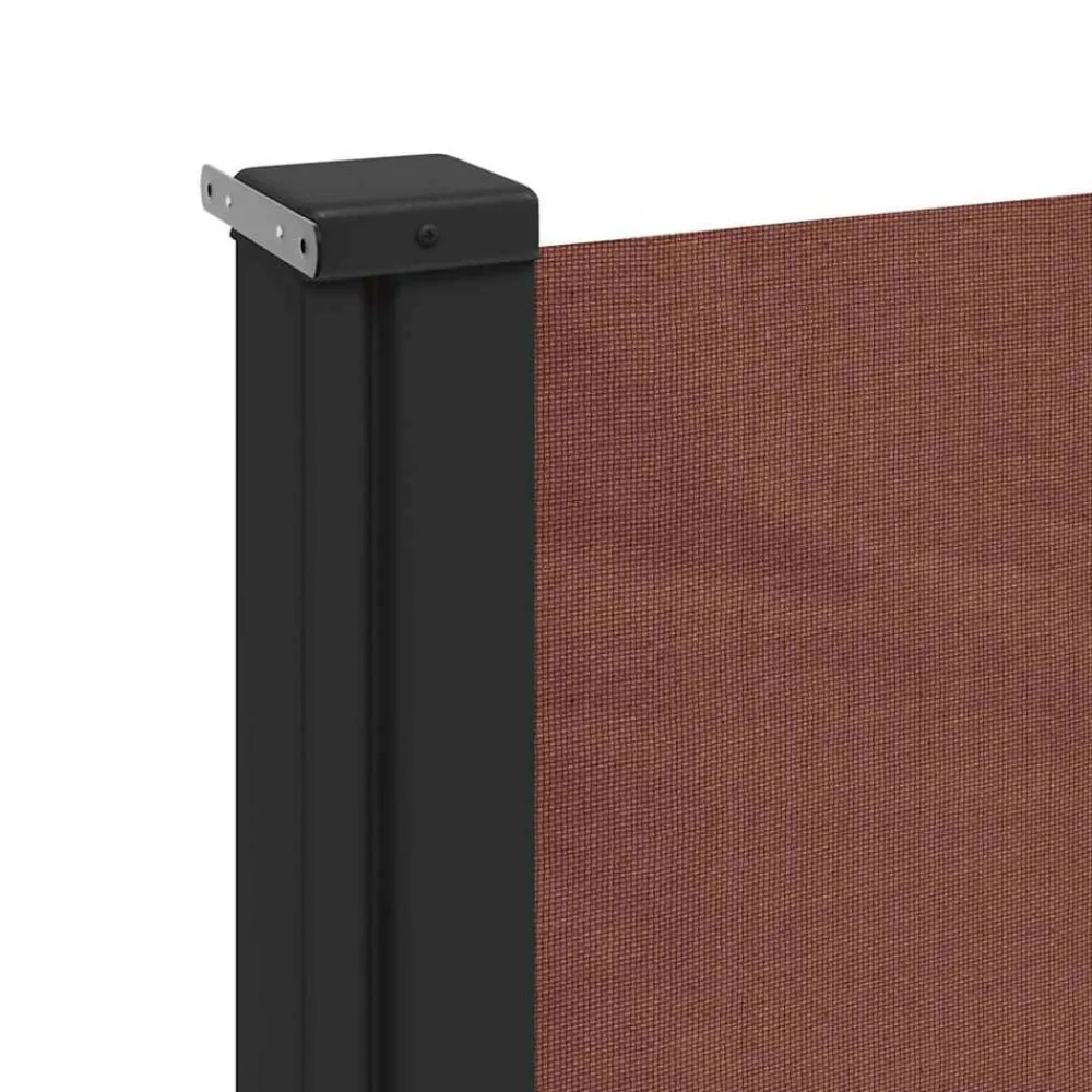 vidaXL Jardín-Toldo lateral retráctil marrón 100x300 cm