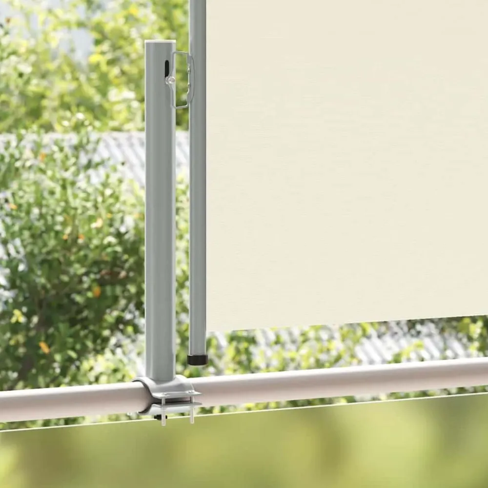 vidaXL Toldo lateral retráctil para patio 100x300 cm Crema
