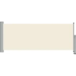 vidaXL Toldo lateral retráctil para patio 100x300 cm Crema