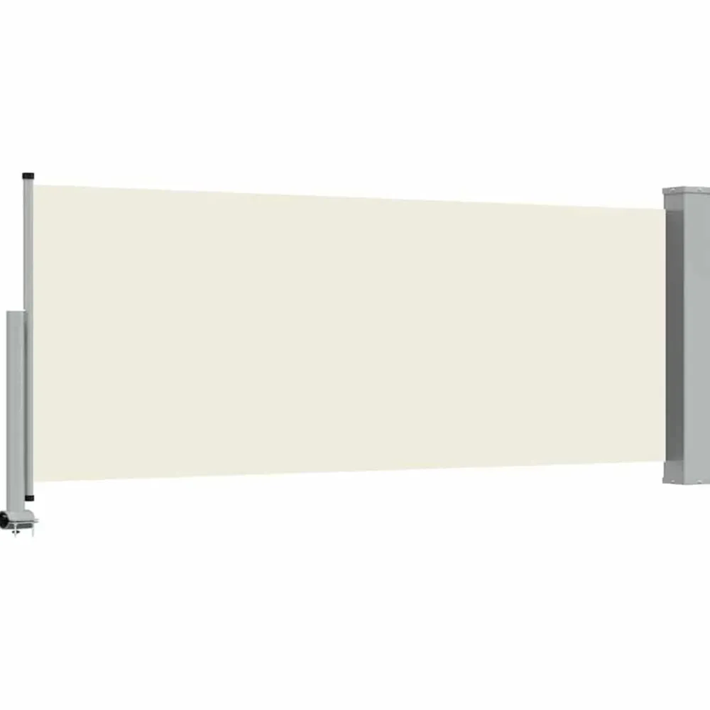 vidaXL Toldo lateral retráctil para patio 100x300 cm Crema