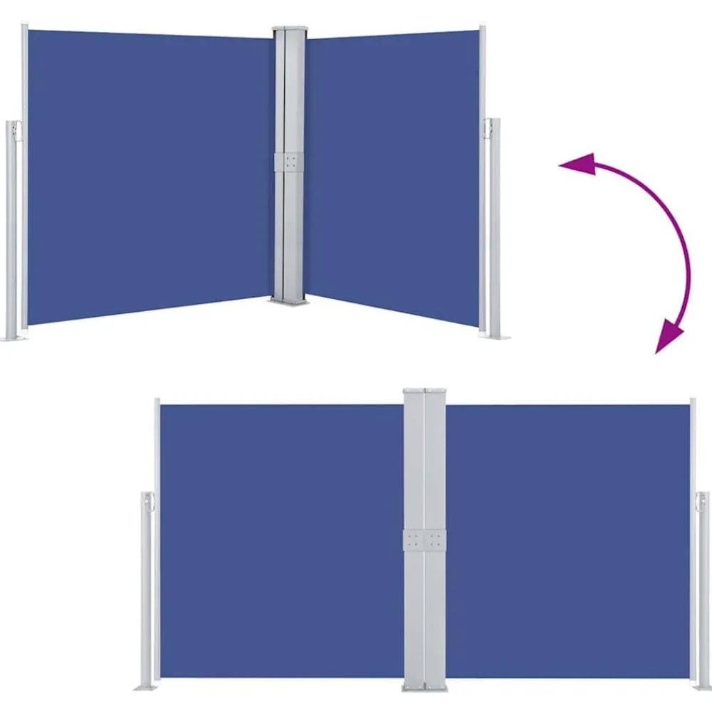 vidaXL Toldo lateral retráctil 140x600 cm Azul Online