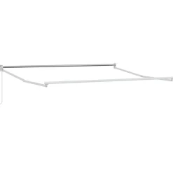vidaXL Jardín-Toldo Manual Naranja y Marrón 350 x 250 x 165 cm Poliéster