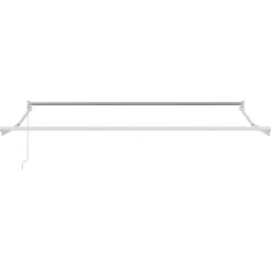 vidaXL Jardín-Toldo Manual Naranja y Marrón 350 x 250 x 165 cm Poliéster