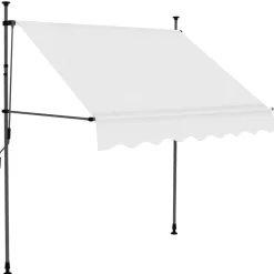 vidaXL Jardín-Toldo manual retráctil con LED 100 cm