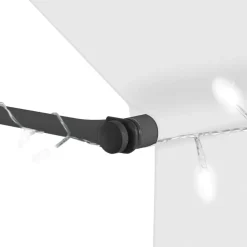 vidaXL Jardín-Toldo manual retráctil con LED 100 cm