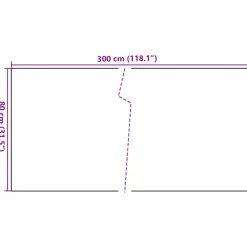 vidaXL Toldo para balcón ratán sintético marrón y negro 300x80 cm Marrón y negro Best
