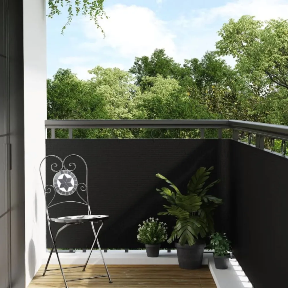 vidaXL Toldo para balcón ratán sintético 300x80 cm Negro Online