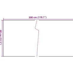 vidaXL Toldo para balcón ratán sintético 300x80 cm Negro Online