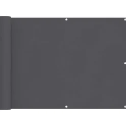 vidaXL Toldo para balcón tela oxford 75x400 cm gris Antracita Clearance