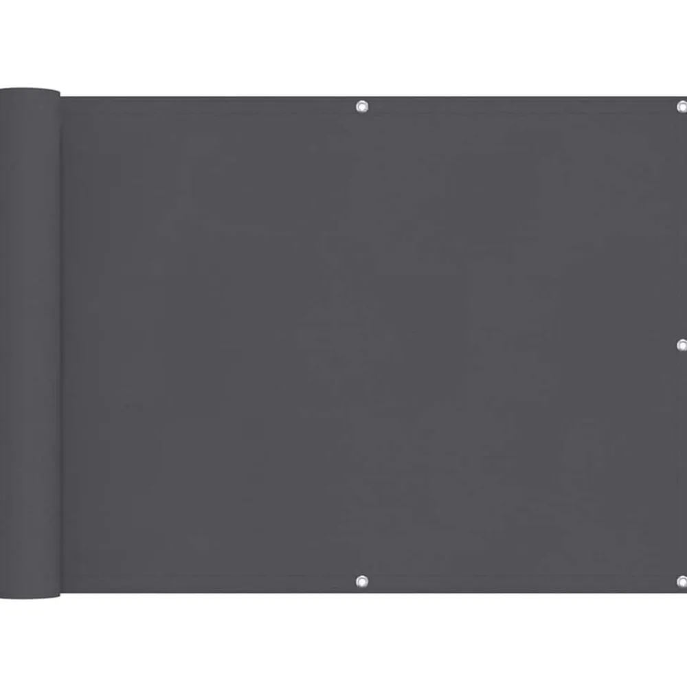 vidaXL Toldo para balcón tela oxford 75x400 cm gris Antracita Clearance