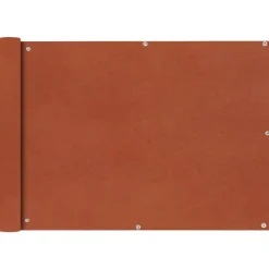 vidaXL Toldo para balcón tela oxford 75x400 cm Terracota Discount
