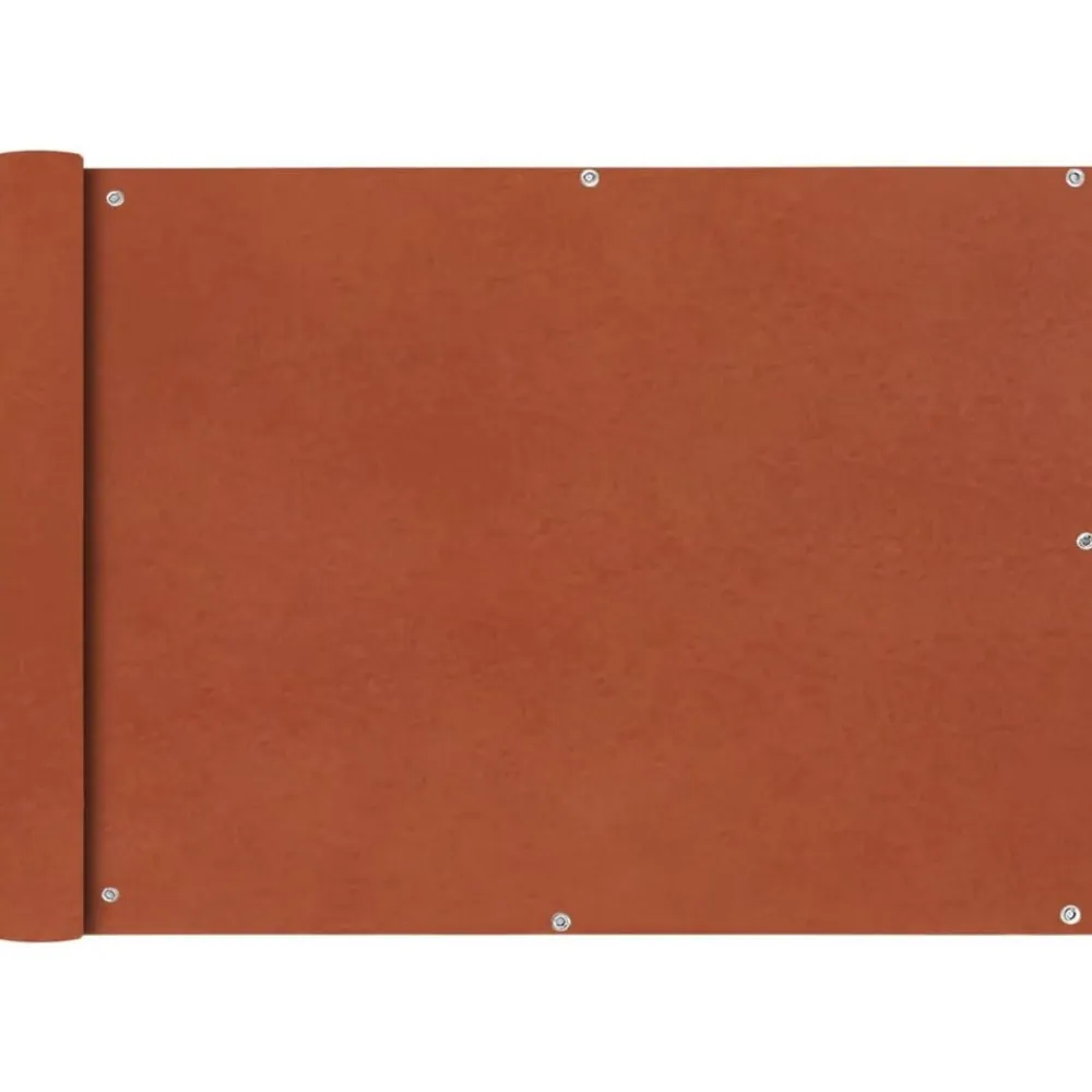 vidaXL Toldo para balcón tela oxford 75x400 cm Terracota Discount