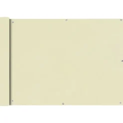 vidaXL Toldo para balcón tela oxford 75x400 cm Crema Sale