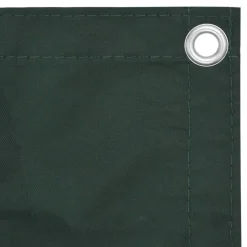 vidaXL Toldo para balcón tela oxford 75x300 cm Verde oscuro