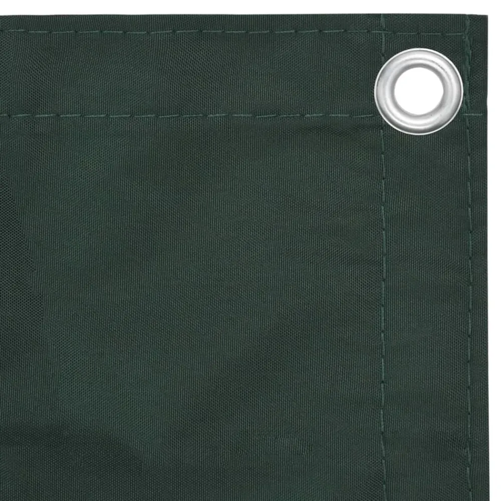 vidaXL Toldo para balcón tela oxford 75x300 cm Verde oscuro
