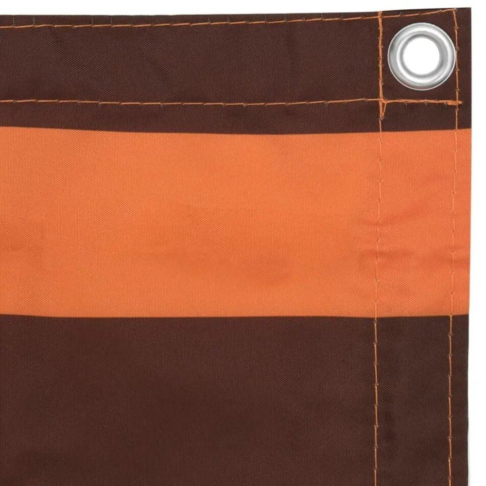 vidaXL Jardín-Toldo para balcón tela oxford naranja y marrón 75x300 cm