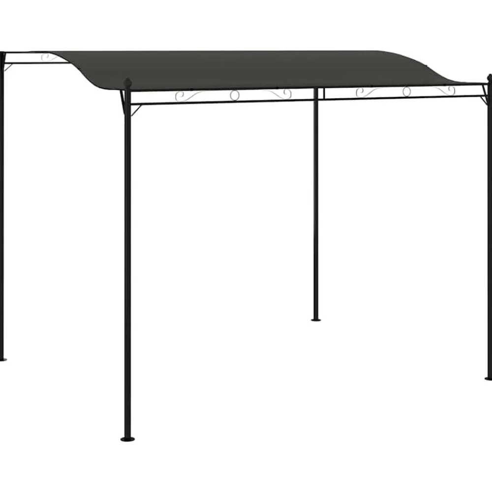 vidaXL Jardín-Toldo parasol gris 3x2,4 cm