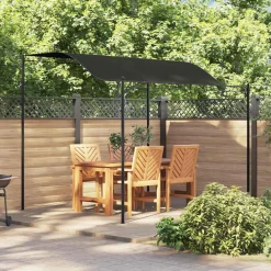 vidaXL Jardín-Toldo parasol gris 3x2,4 cm