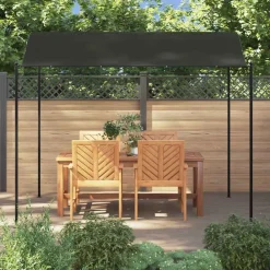 vidaXL Jardín-Toldo parasol gris 3x2,4 cm