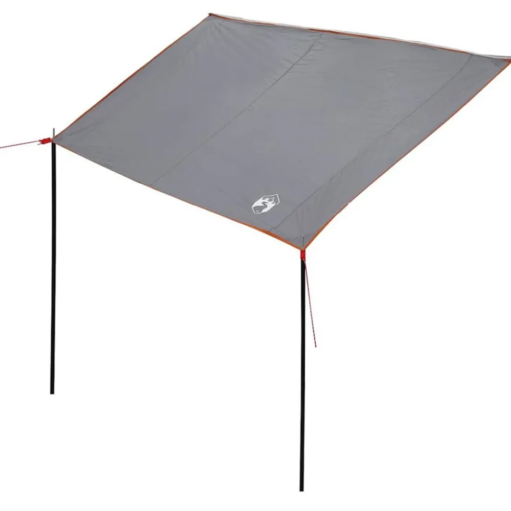 vidaXL Toldo resistente al agua con techo Gris y naranja Outlet