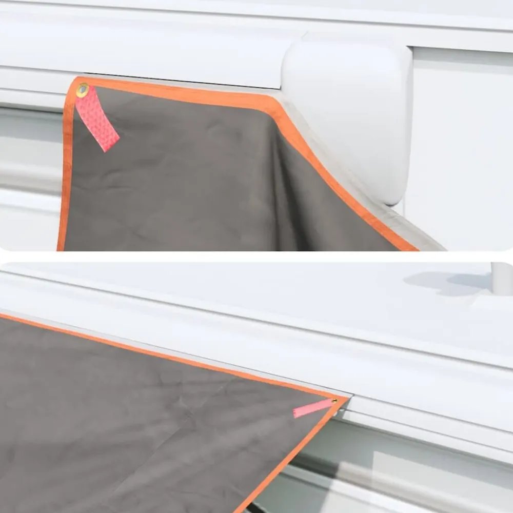 vidaXL Toldo resistente al agua con techo Gris y naranja Outlet