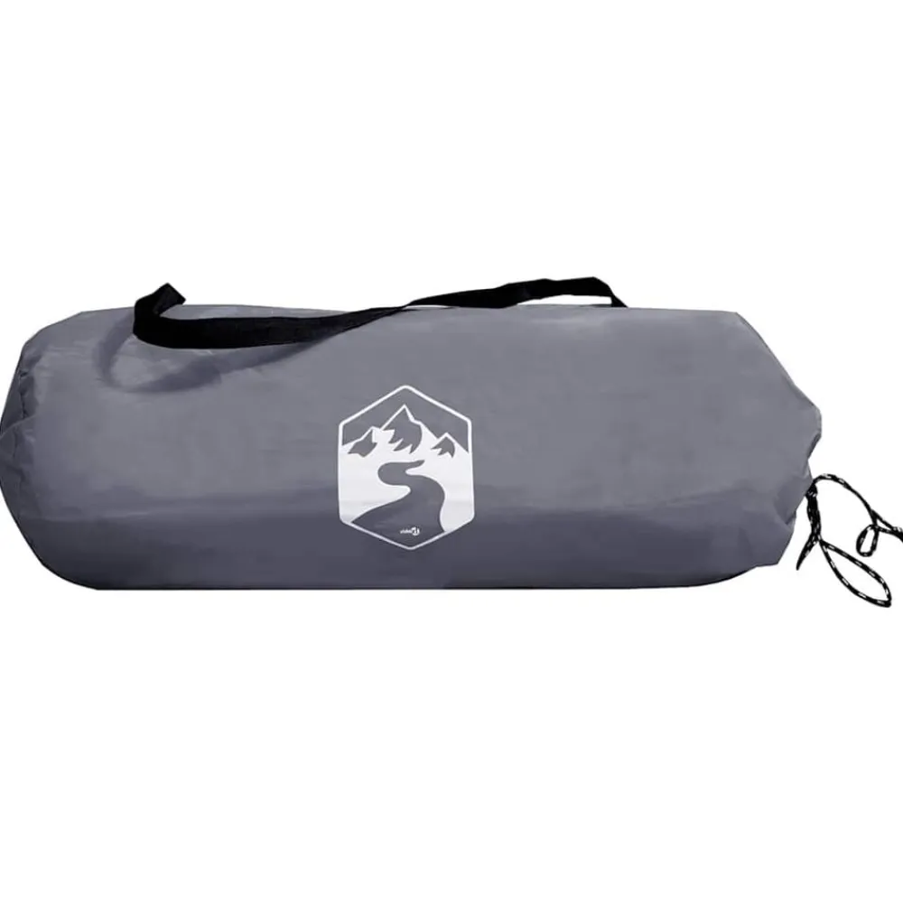 vidaXL Toldo resistente al agua con techo Gris y naranja Outlet