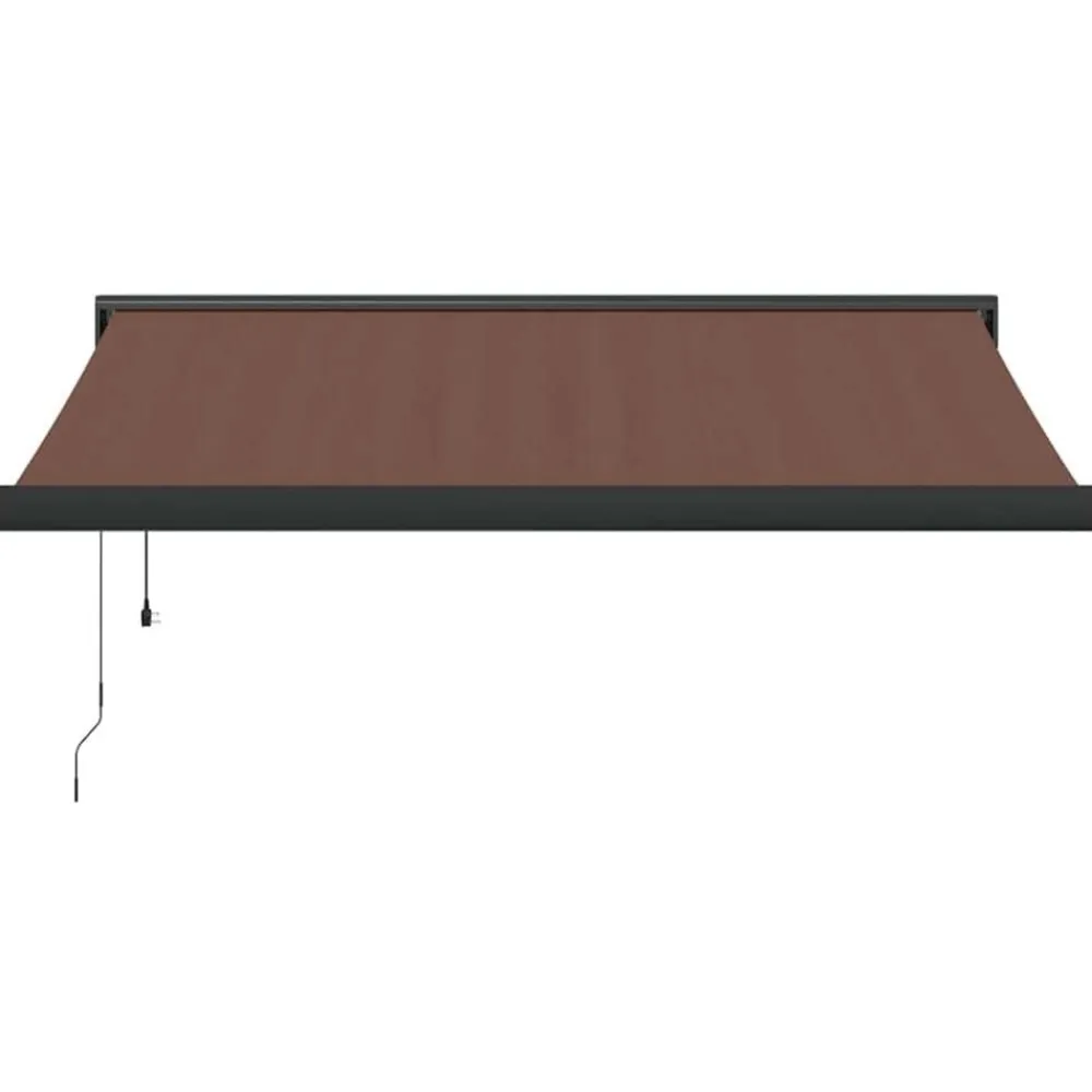 vidaXL Jardín-Toldo retráctil automático burdeos 300x250 cm